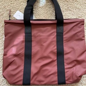 NWT RAINS Maroon Tote
